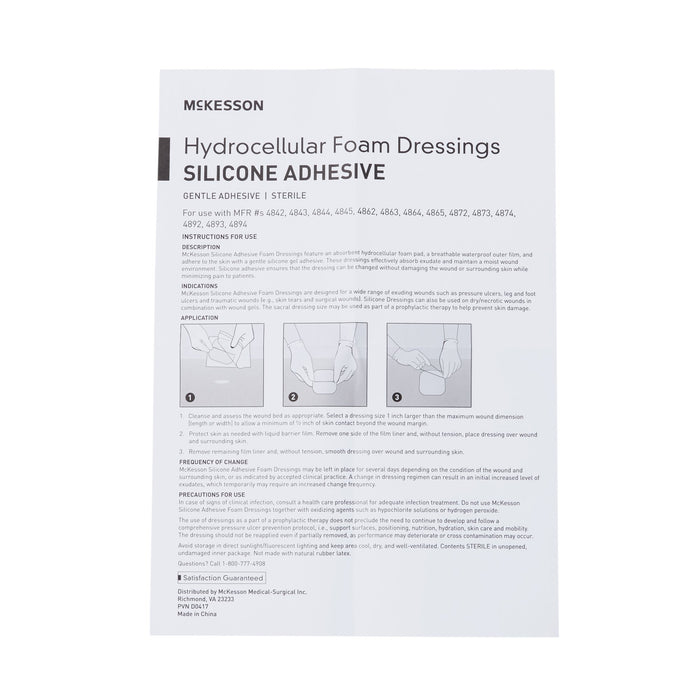 Wound Care>Wound Dressings>Foams - McKesson - Wasatch Medical Supply