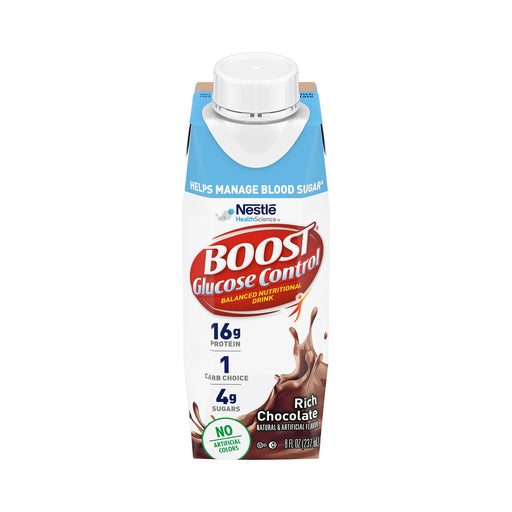 Boost® Glucose Control Chocolate Oral Supplement, 8 oz. Carton | Case-24 | 1178516_CS