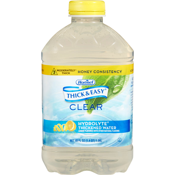 Thick & Easy® Hydrolyte® Honey Consistency Lemon Thickened Water, 46 oz. Bottle | Case-6 | 732818_CS