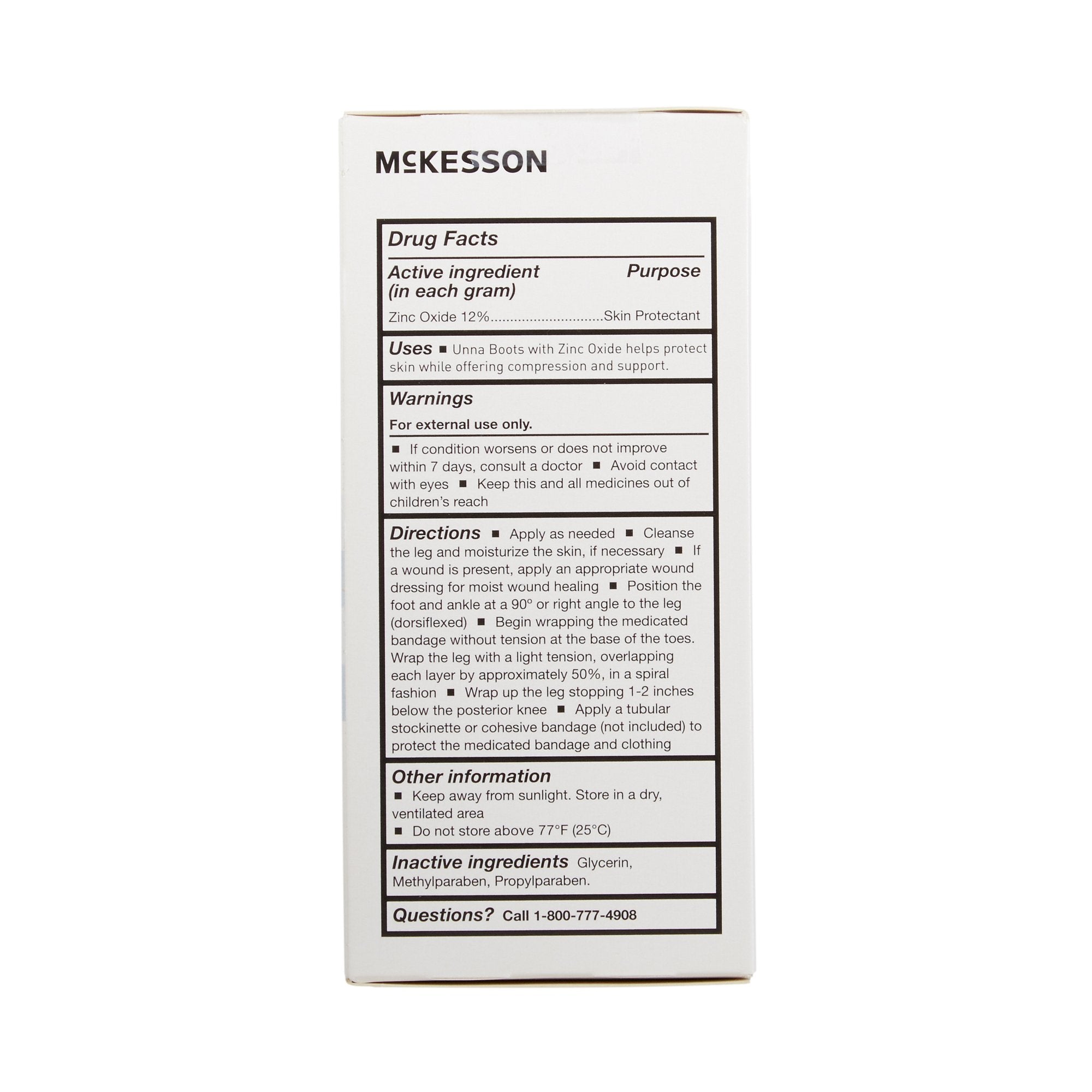 Wound Care>Bandages>Unna Boots - McKesson - Wasatch Medical Supply