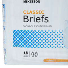 McKesson Classic Light Absorbency Incontinence Brief, Large