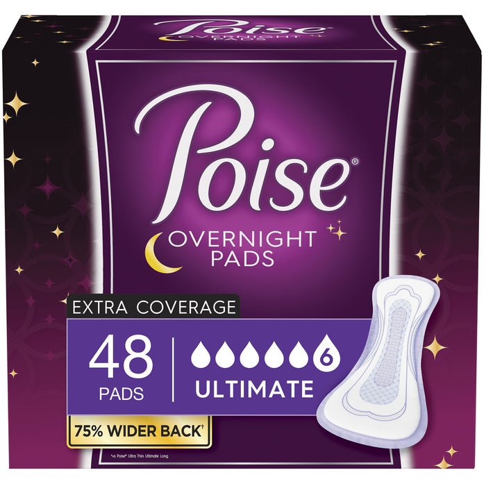 Poise® Overnight Ultimate Bladder Control Pad, 16.2-Inch Length