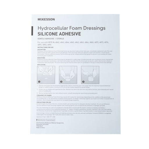 Wound Care>Wound Dressings>Foams - McKesson - Wasatch Medical Supply