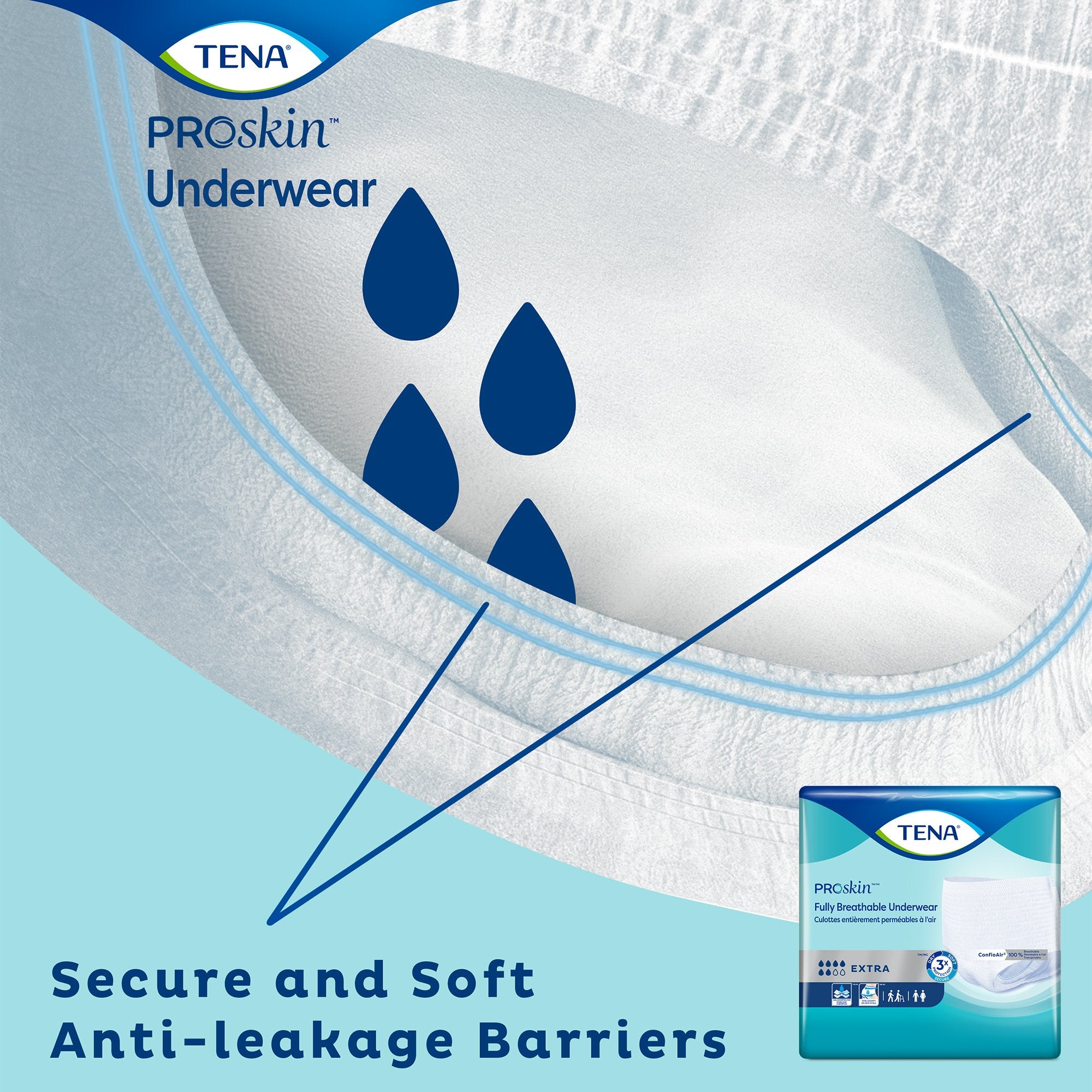 TENA Extra/Ultimate Protective Underwear - Large, 64/Case