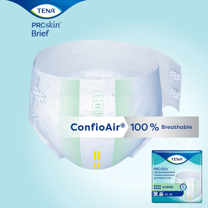 Tena Super Incontinence Briefs, Absorbent, Odor Control