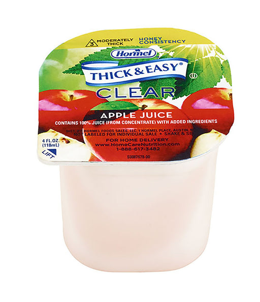 Thick & Easy® Clear Honey Consistency Apple Thickened Beverage, 4 oz. Cup | Case-24 | 732811_CS