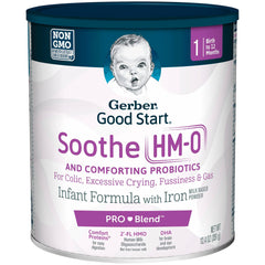 Gerber® Good Start® Soothe (HMO) Non-GMO Powder Infant Formula, 12.4 oz. Can | Case-6 | 825193_CS