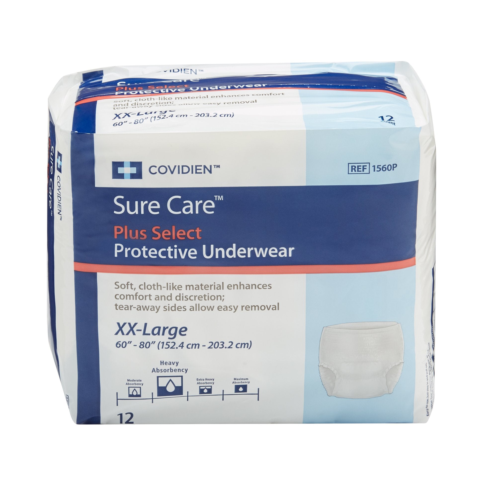Sure Care Unisex Adult Absorbent Underwear Pull On - Bag-12