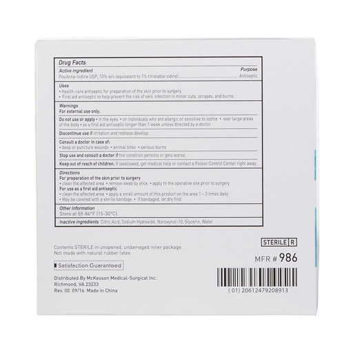 Wound Care>Wound & Skin Prep>Applicators & Swabsticks - McKesson - Wasatch Medical Supply