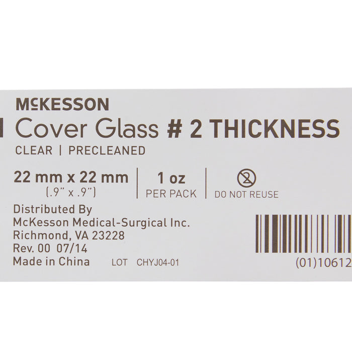 Lab & Scientific Supplies>Laboratory Glassware & Plasticware>Slide Cover Slips - McKesson - Wasatch Medical Supply