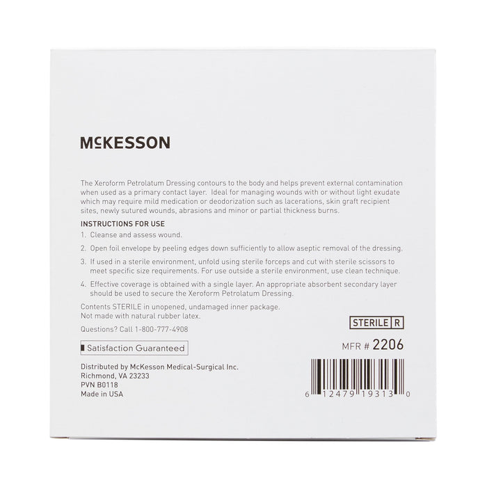 Wound Care>Wound Dressings>Impregnated Dressings - McKesson - Wasatch Medical Supply