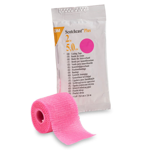 3M™ Scotchcast™ Plus Bright Pink Cast Tape, 2 Inch x 12 Foot | Box-10 | 199235_BX