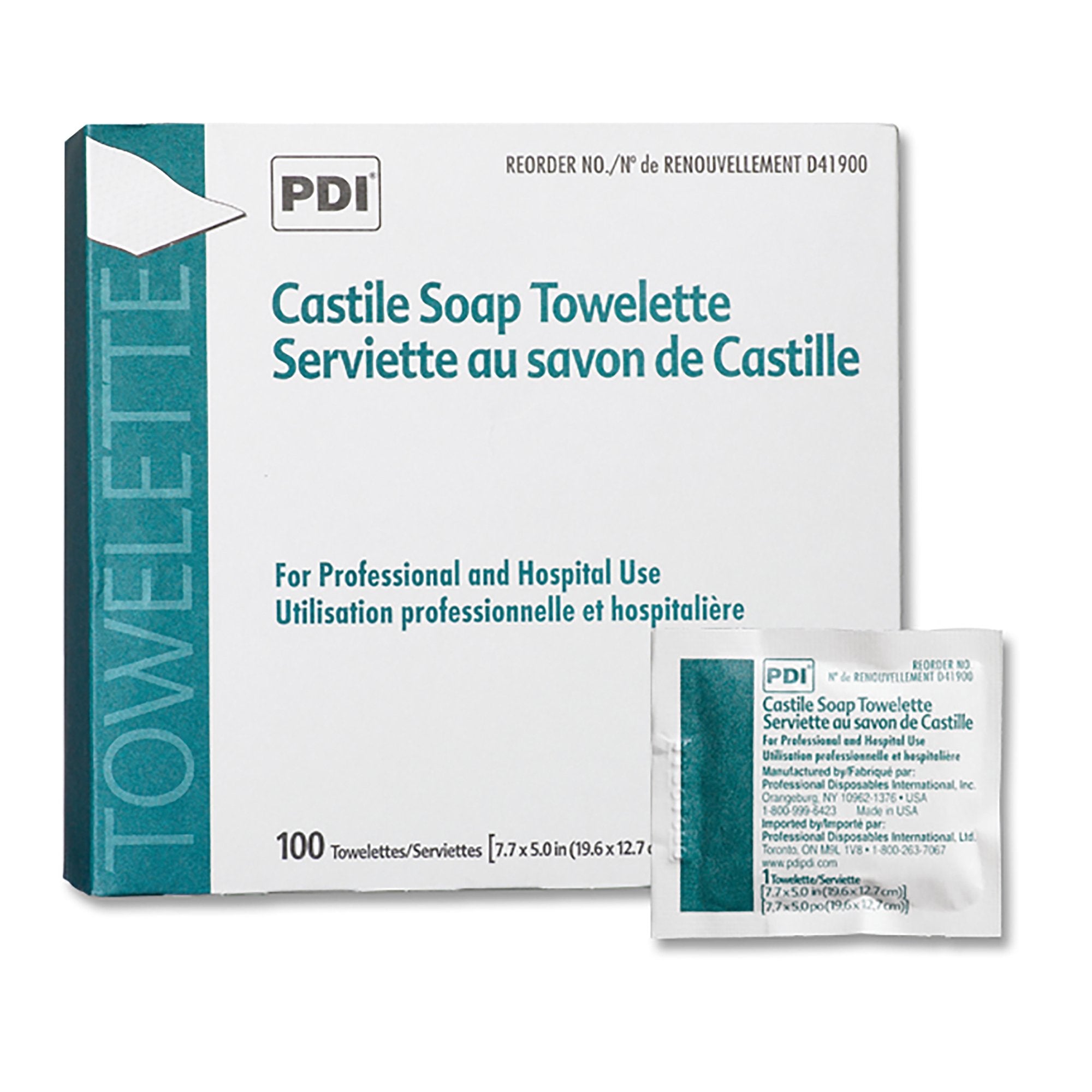 PDI® Scented Castile Soap Towelettes, Individual Packet | Box-100 | 120257_BX