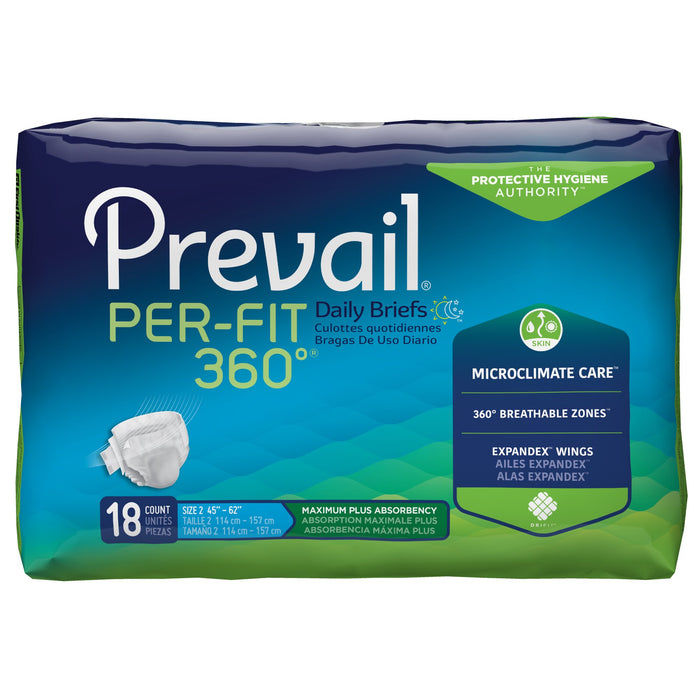 Prevail® Per-Fit 360°™ Maximum Plus Incontinence Brief, Large | Bag-18 | 886534_BG