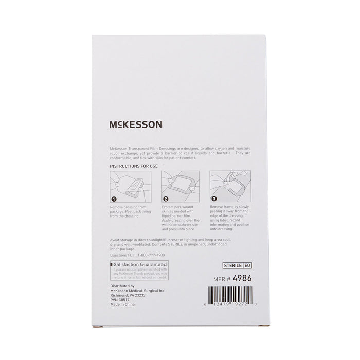 Wound Care>Wound Dressings>Transparent Dressings - McKesson - Wasatch Medical Supply