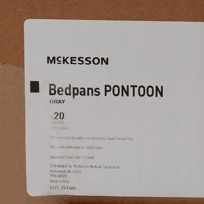 Bedroom Aids>Bedpans - McKesson - Wasatch Medical Supply