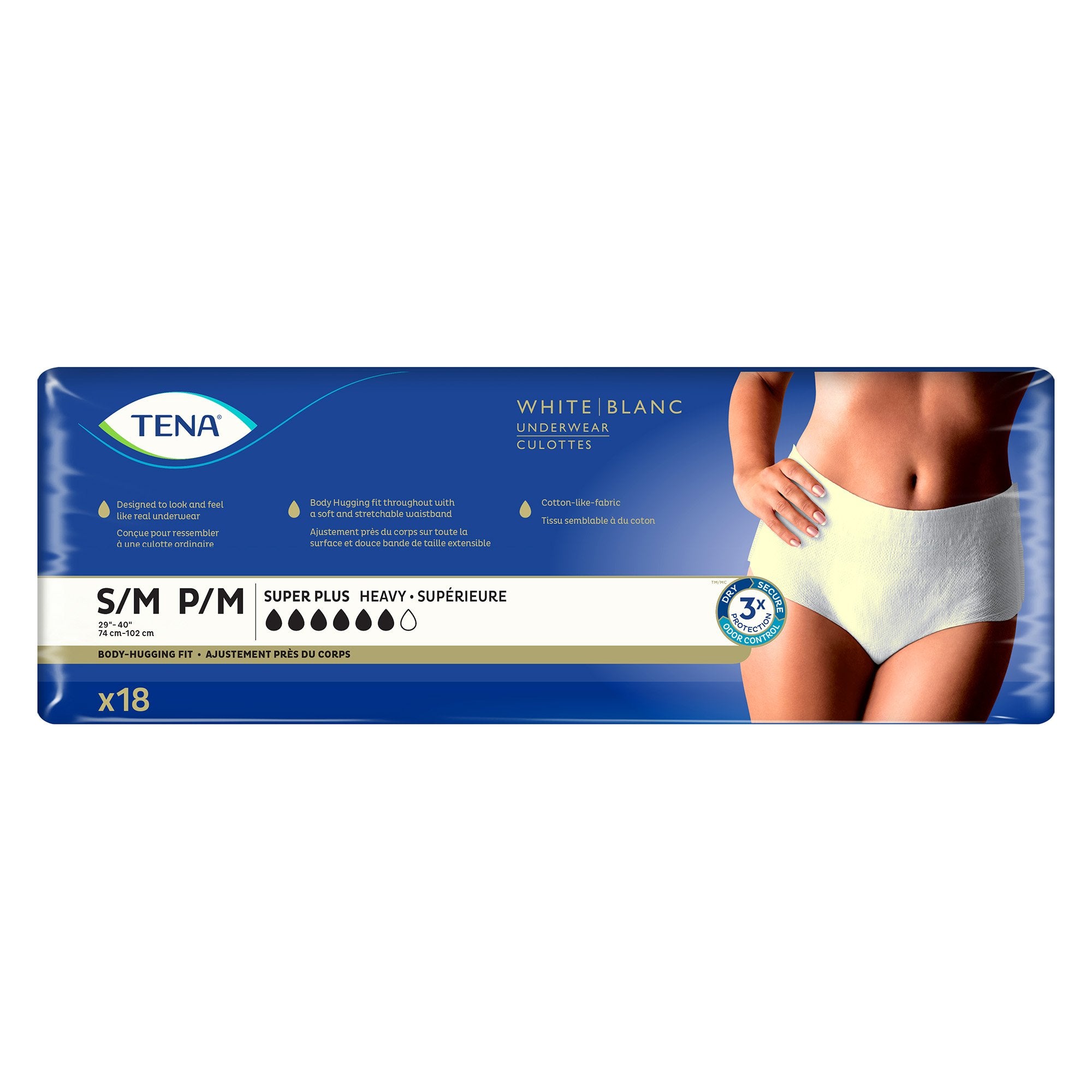 Tena® Women™ Super Plus Heavy Absorbent Underwear, Small / Medium