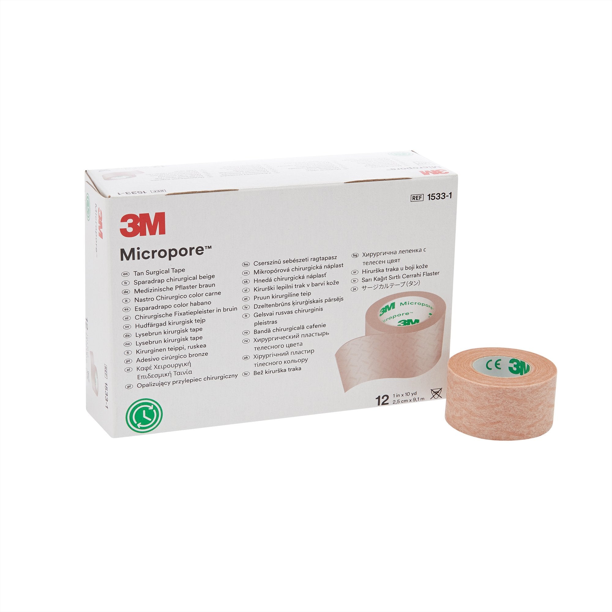 3M Micropore Skin Medical Tape Paper 1 Inch X 10 Yards 120 Ct, White First  Aid Tape, Paper Tape Medical, Adhesive Surgical Tape for Wounds