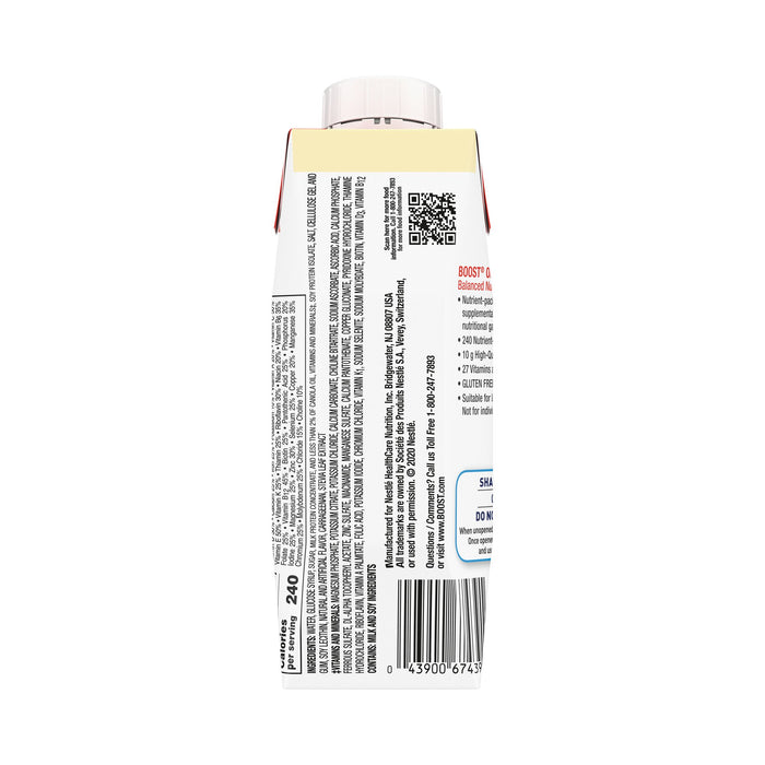 Boost® Original Vanilla Oral Supplement, 8 oz. Carton