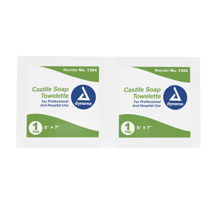 dynarex® Scented Castile Soap Towelettes, Individual Packets | Case-1000 | 689284_CS