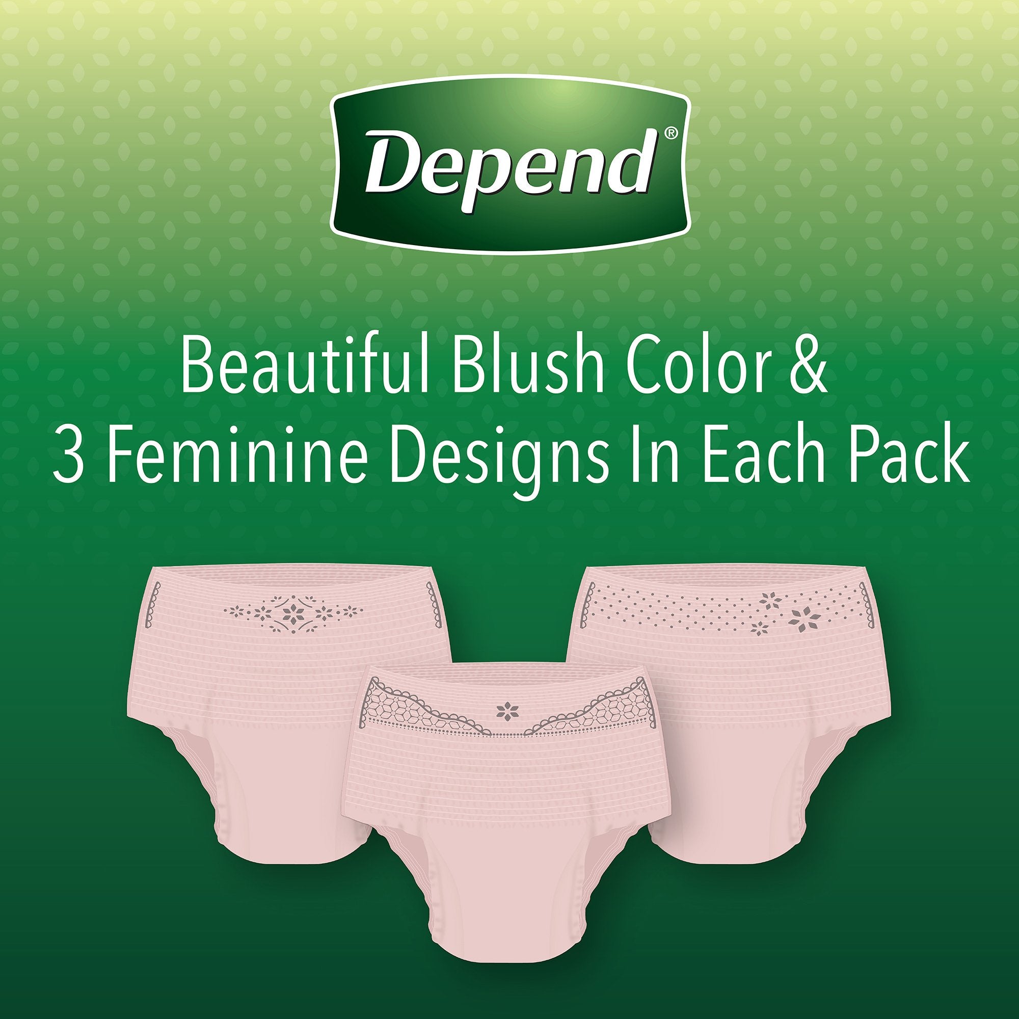Depend® FIT-FLEX® Womens Absorbent Underwear, Large, Tan - Case-34