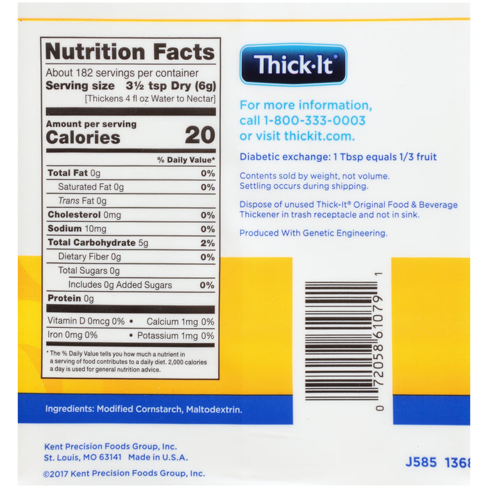 Nutritional Formula & Supplements>Thickeners - McKesson - Wasatch Medical Supply