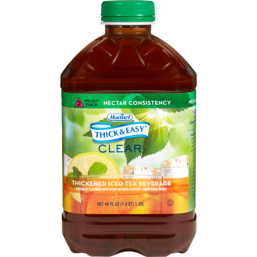 Thick & Easy® Clear Nectar Consistency Iced Tea Thickened Beverage, 46 oz. Bottle | Case-6 | 732809_CS