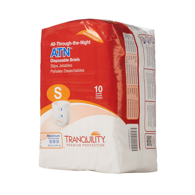 Tranquility® ATN Maximum Protection Incontinence Brief, Small | Bag-10 | 457770_BG