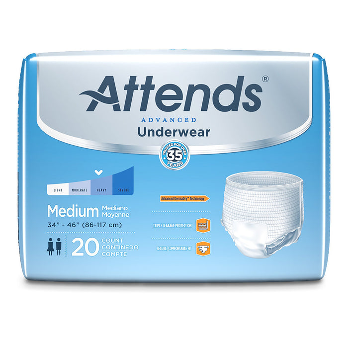 Attends® Advanced Underwear, Medium | Case-4 | 848957_CS