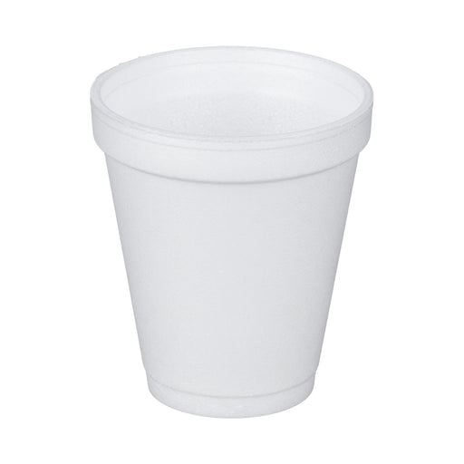 Dart Drinking Cup, White, Styrofoam, Disposable, 6 oz | Case-1000 | 731822_CS