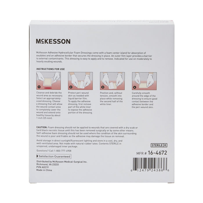 Wound Care>Wound Dressings>Foams - McKesson - Wasatch Medical Supply