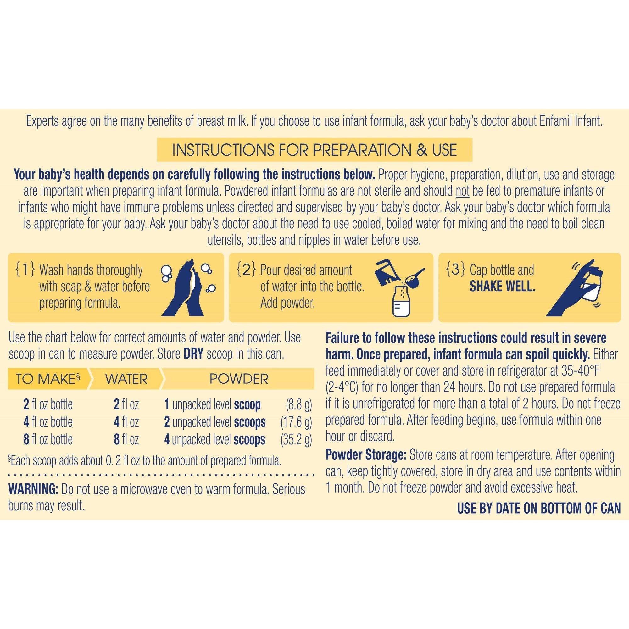 Shops enfamil infant 12.5 oz cans