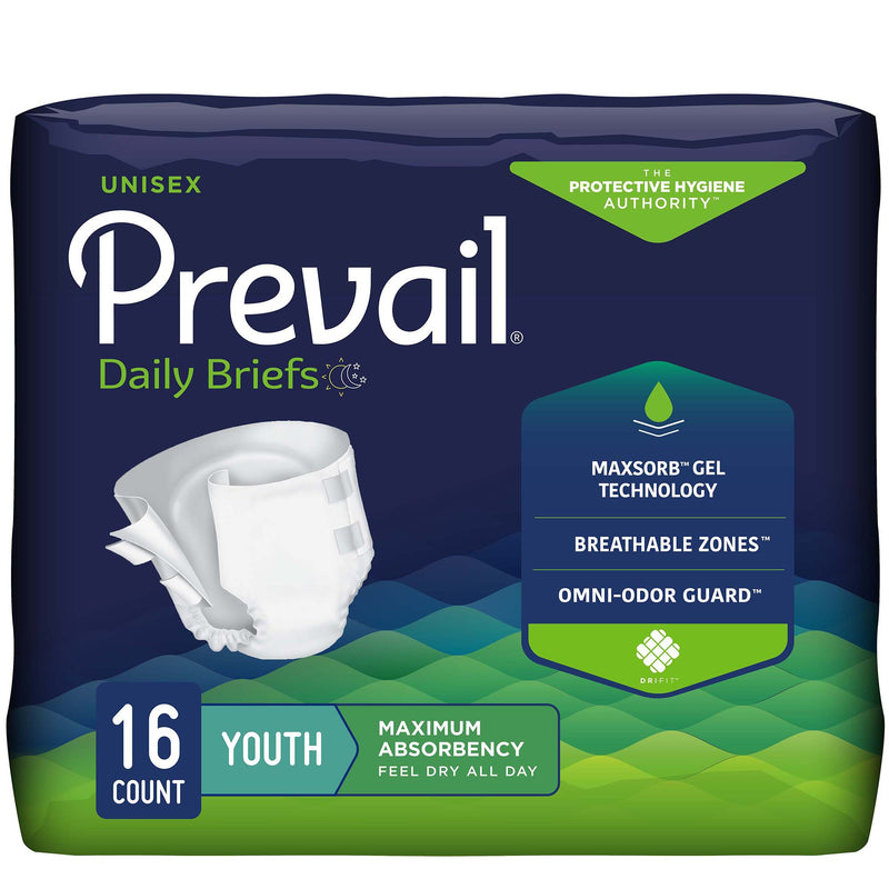 Prevail® Maximum Incontinence Brief, Extra Small (Youth) | Bag-1 | 677289_BG