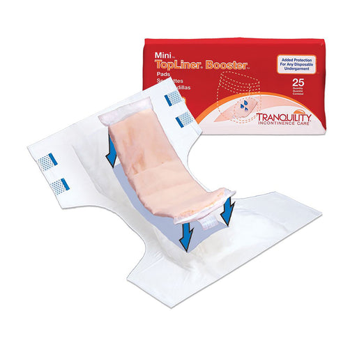 TopLiner™ Mini Incontinence Booster Pad, 2¾ x 10½ Inch | Case-8 | 807572_CS