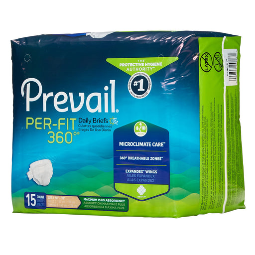 Prevail® Per-Fit 360°™ Maximum Plus Incontinence Brief, Extra Large | Case-60 | 886535_CS