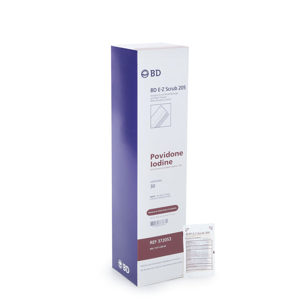 E-Z Scrub™ Povidone Iodine Impregnated Brush, Brown | Part # 372053 ...