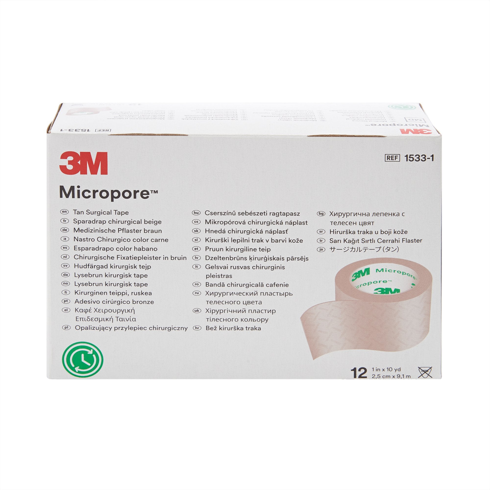 3M Micropore Skin Medical Tape Paper 1 Inch X 10 Yards 120 Ct, White First  Aid Tape, Paper Tape Medical, Adhesive Surgical Tape for Wounds