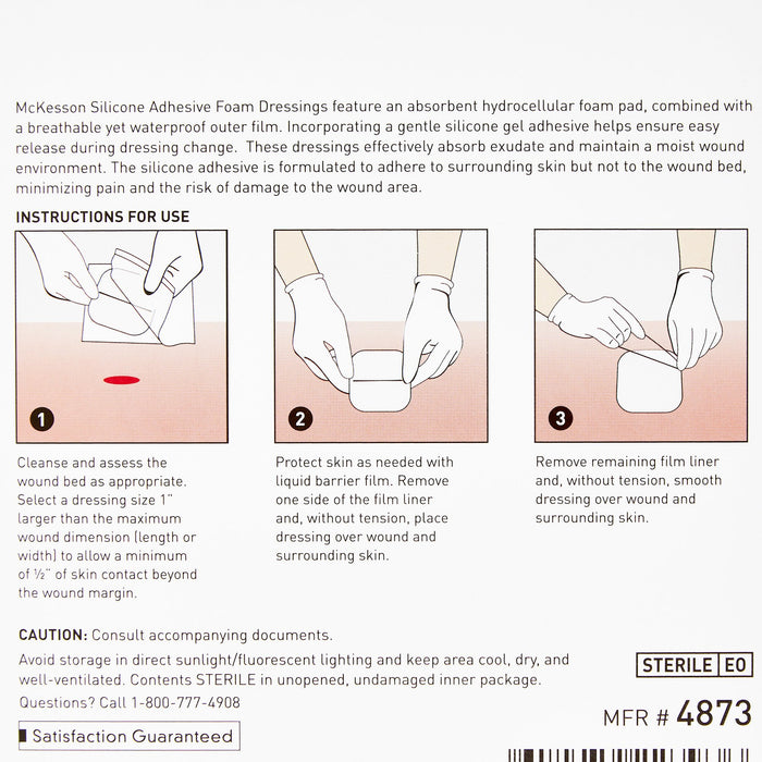 Wound Care>Wound Dressings>Foams - McKesson - Wasatch Medical Supply