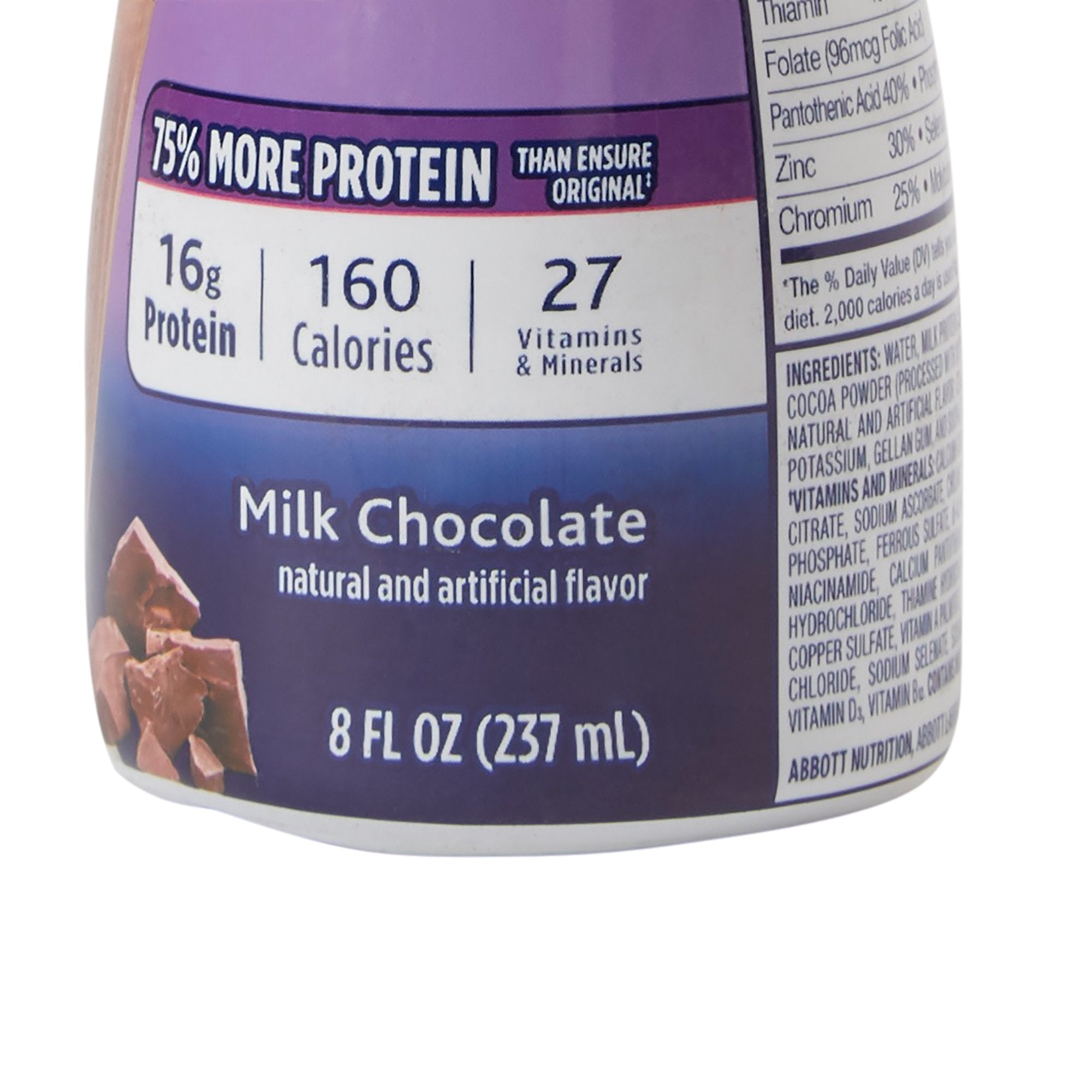 Ensure® High Protein Therapeutic Nutrition Shake Chocolate Oral Supplement, 8 oz. Bottle