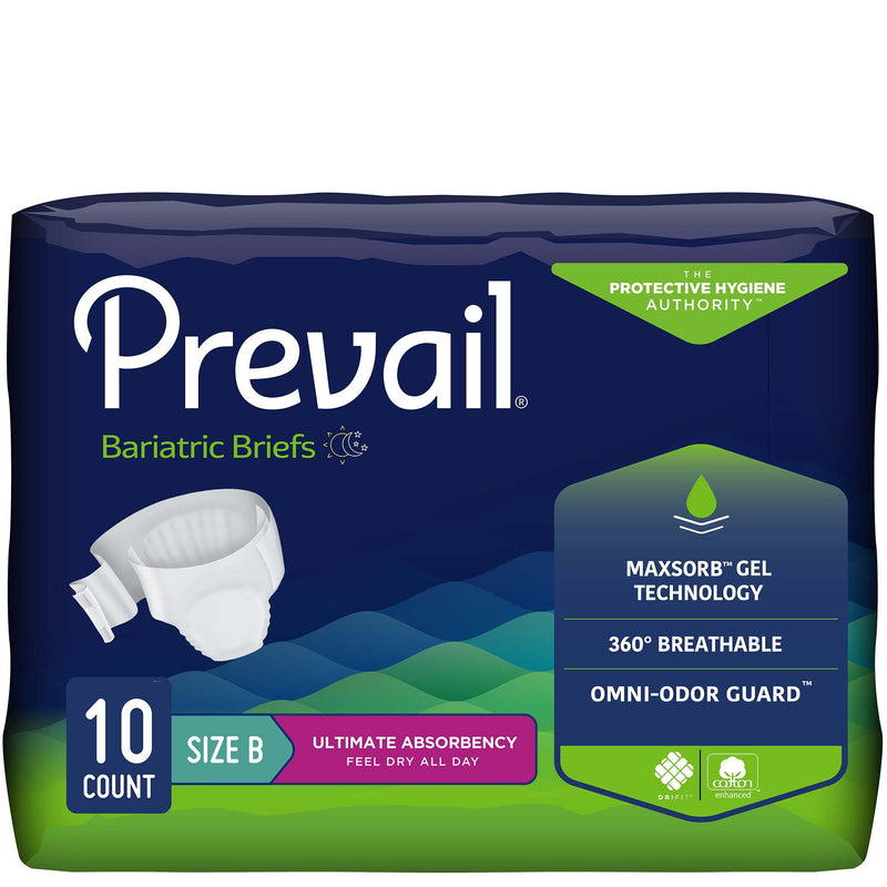 Prevail® Bariatric Ultimate Incontinence Brief, Size B | Bag-1 | 707285_BG