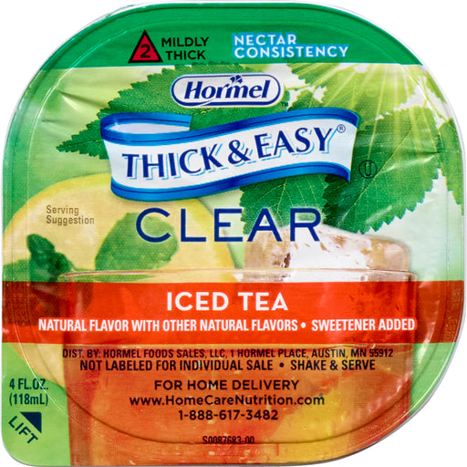 Thick & Easy® Clear Nectar Consistency Iced Tea Thickened Beverage, 4 oz. Cup